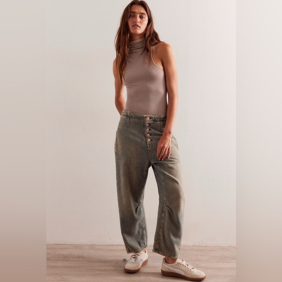 EUC Free People Osaka Barrel Jeans size 25 - Picture 2 of 12